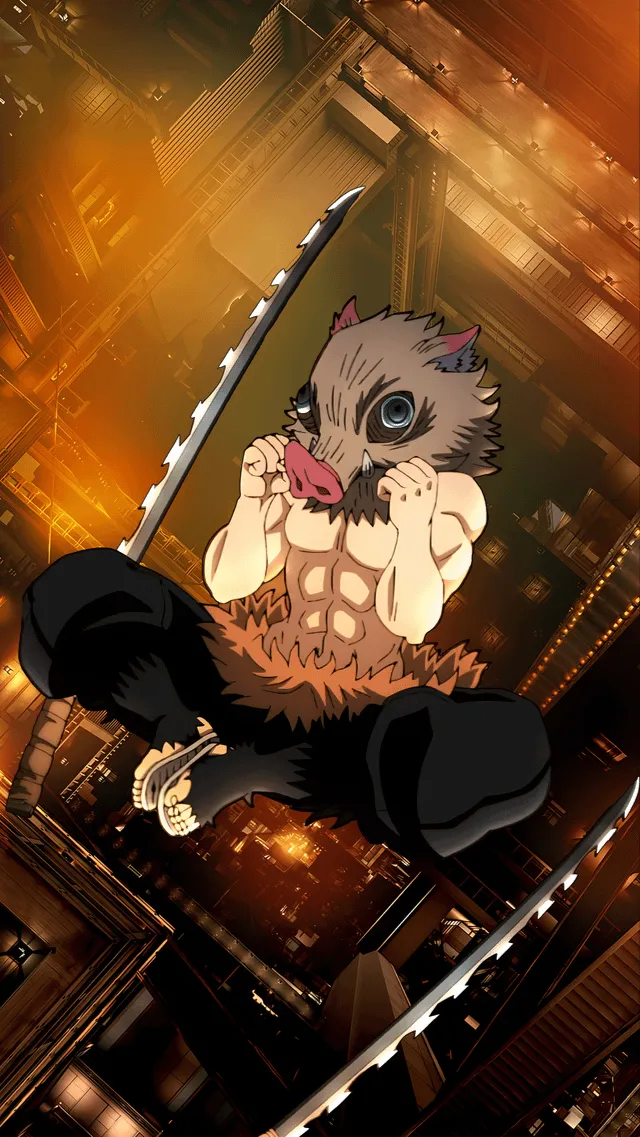 ai character: Inosuke Hashibira background