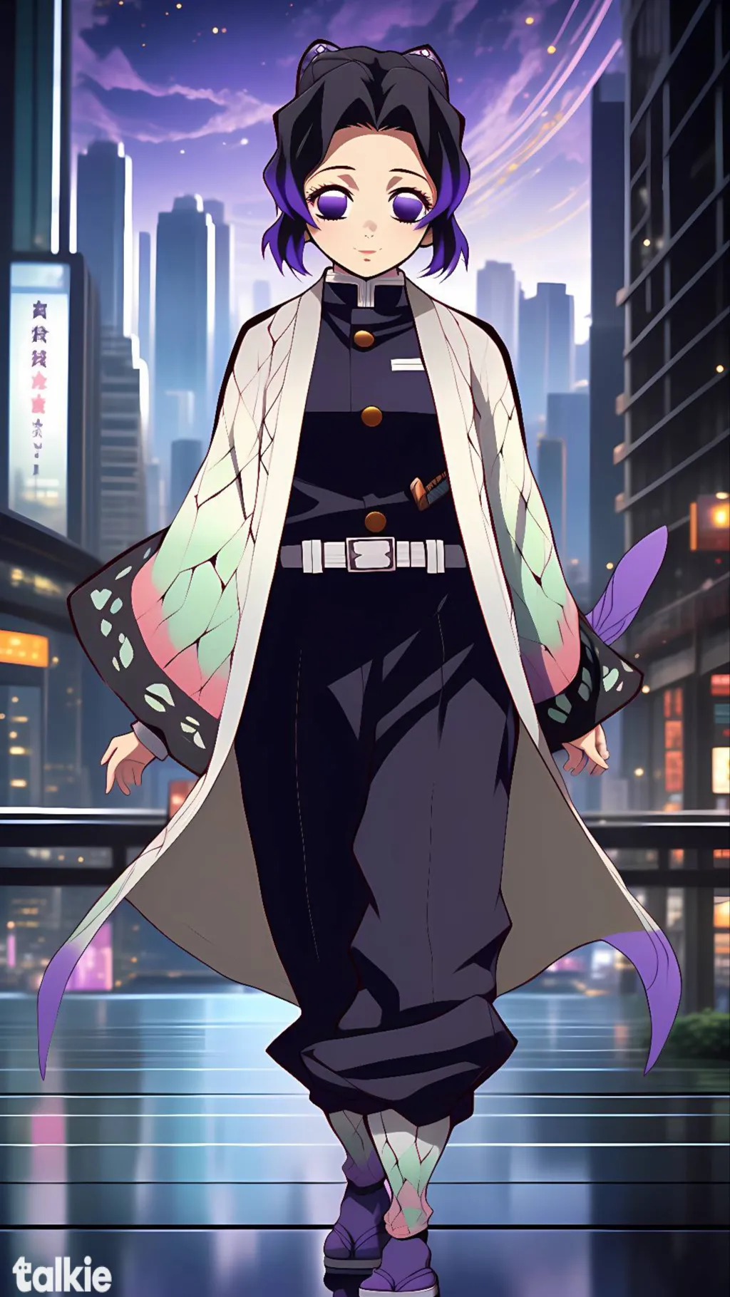 ai character: Shinobu Kocho background