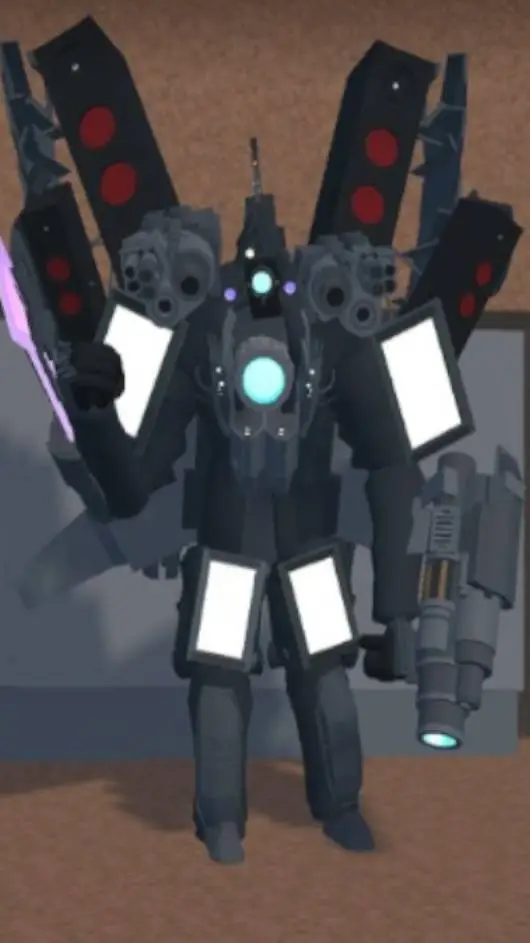 ai character: Titan cameraman background