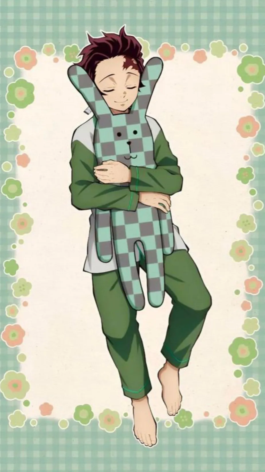 ai character: Tanjiro (sleeping) background