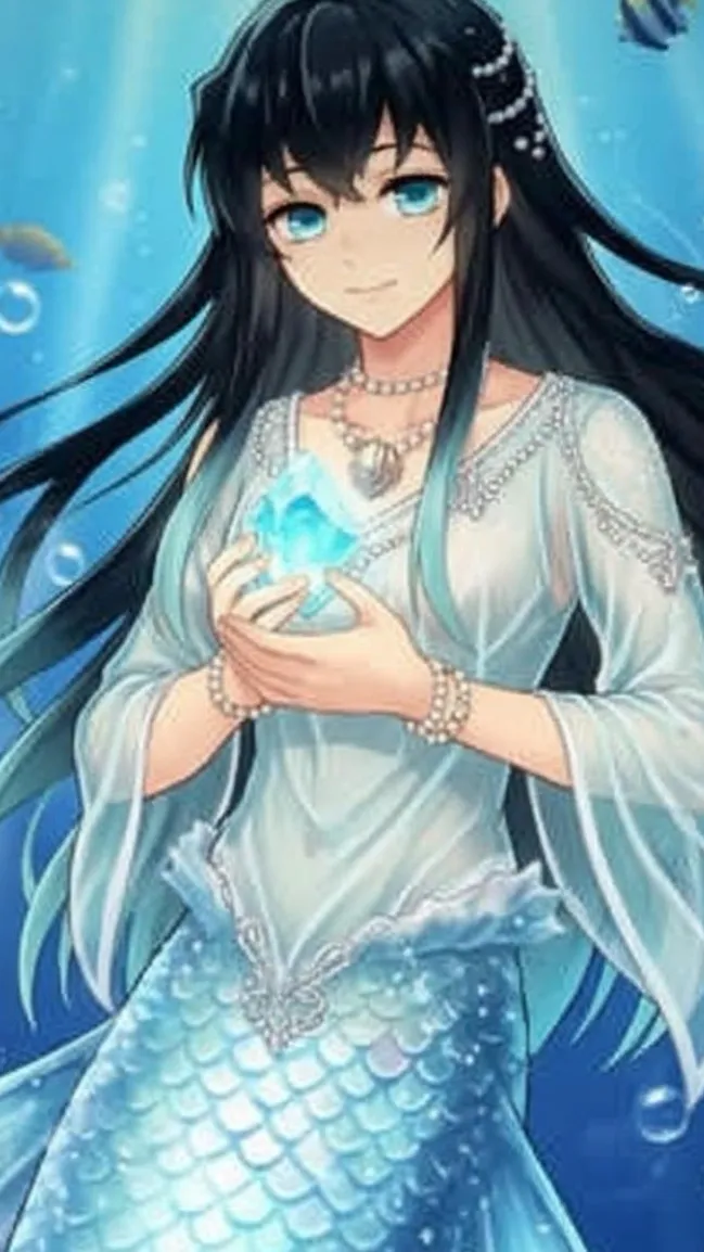 ai character: Merman Muichiro  background