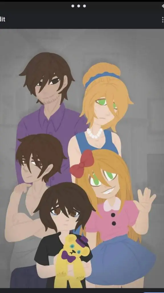 ai character: Afton family  background