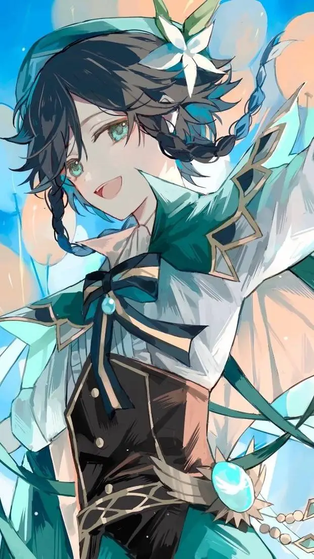 ai character: genshin impact  background