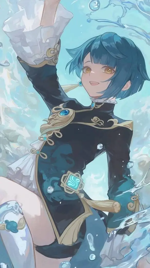 ai character: Genshin impact  background