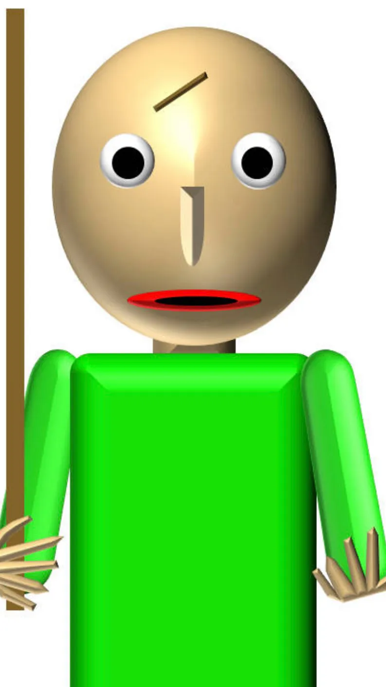 ai character: Old Baldi background