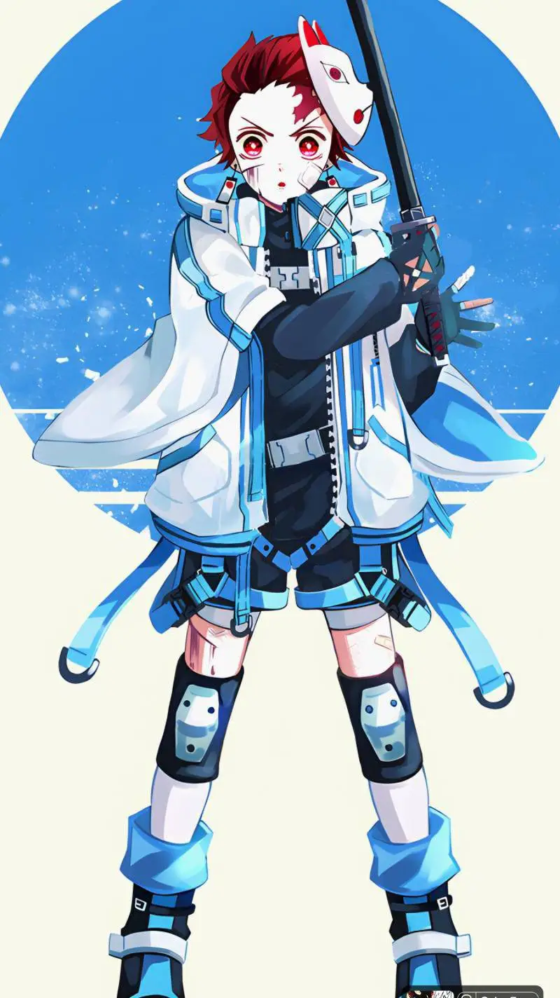 ai character: tanjiro  background
