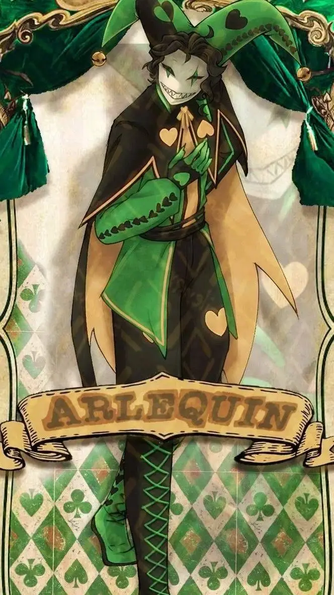ai character: Harlequin background