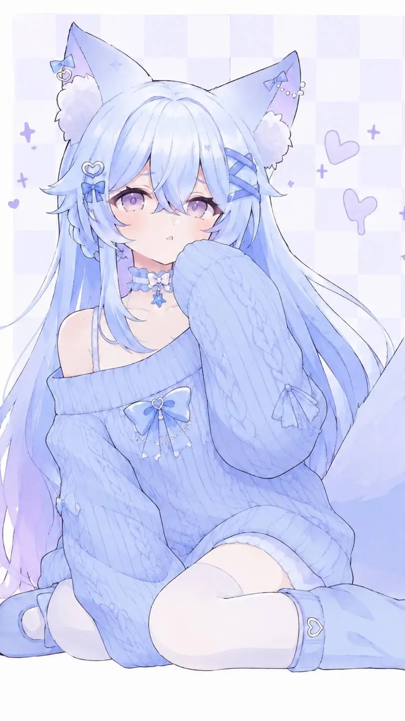 ai character: 💙Cissia🩵 background