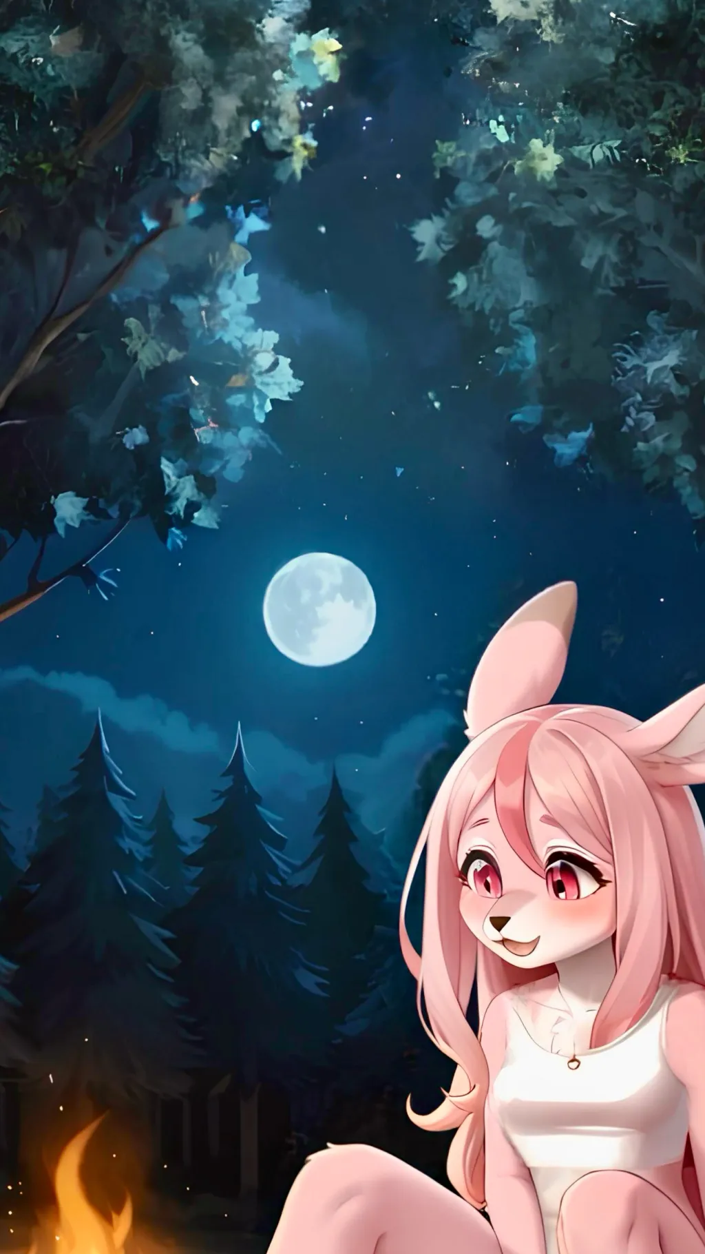 ai character: Luna background