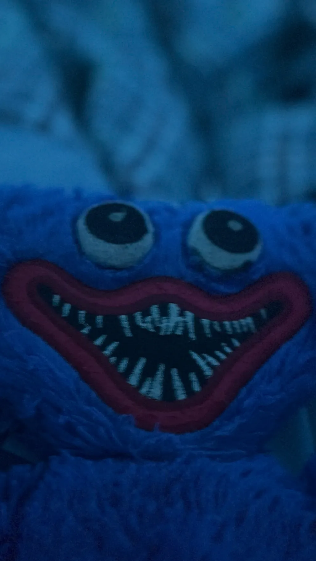 ai character: Huggy Wuggy  background