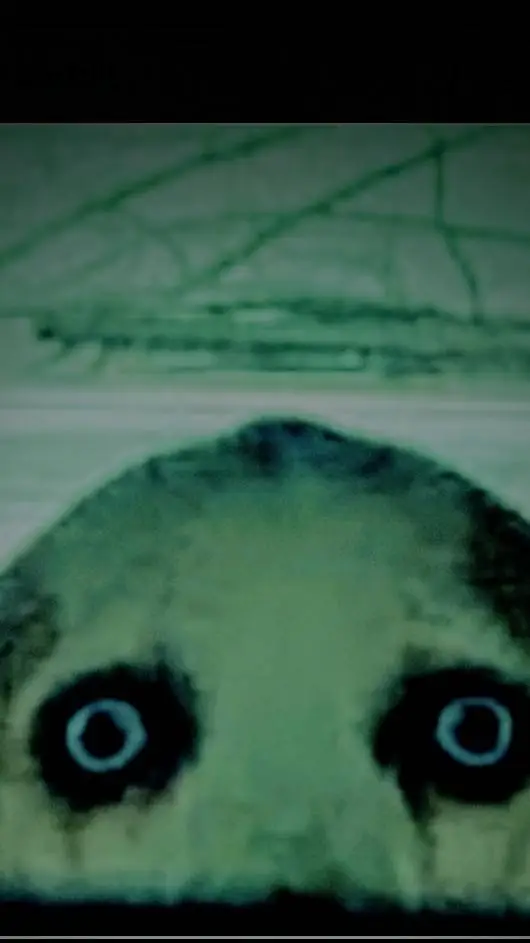 ai character: creepy glitch tv  background