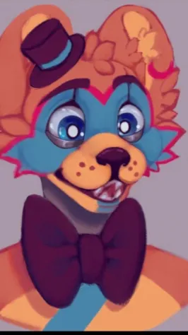 ai character: glam rock freddy:3 background
