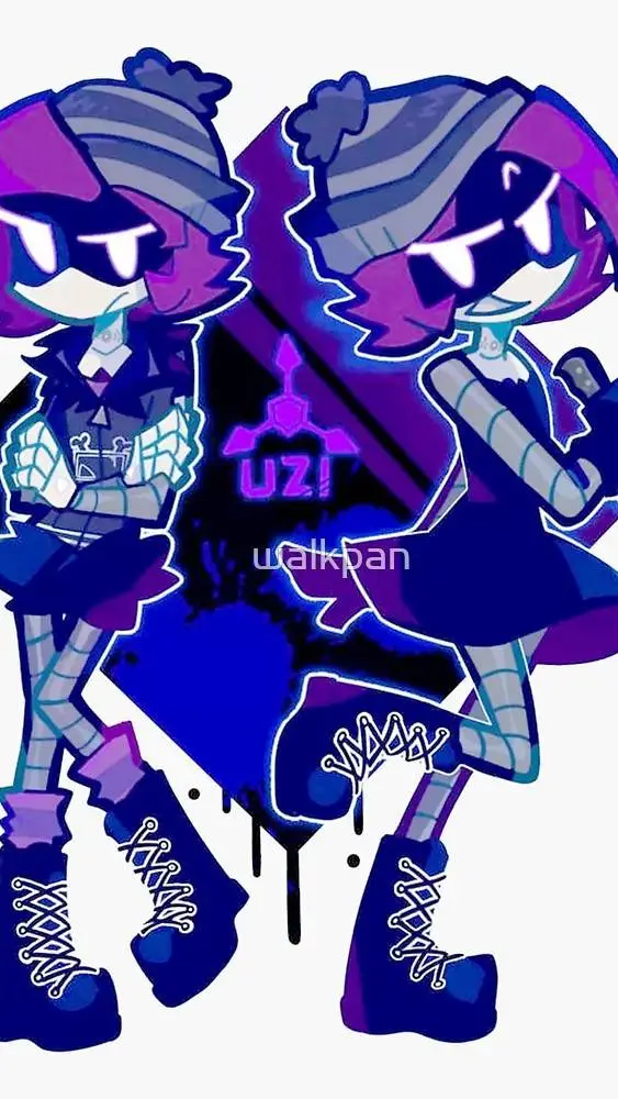 ai character: uzi doorman :3 background