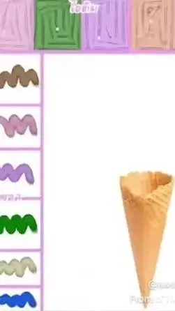 ai character: ice cream shop background