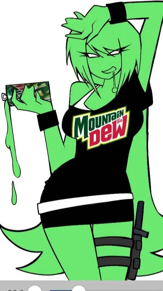 ai character: mountain dew background