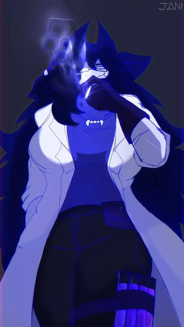 ai character: miss circle background