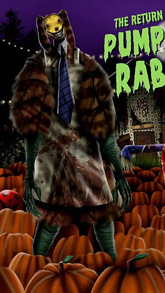 ai character: the pumpkin rabbit background