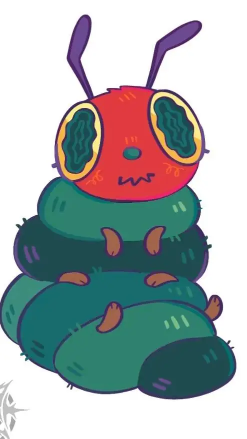ai character: hungry caterpill background