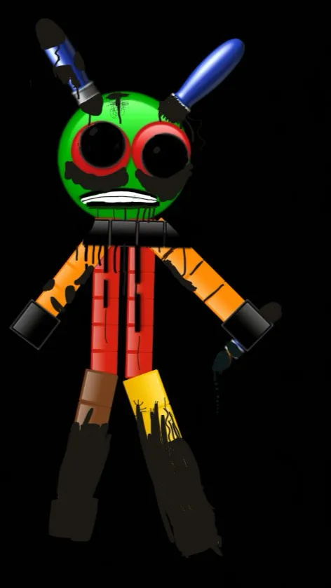 ai character: Paintie (twisted) background
