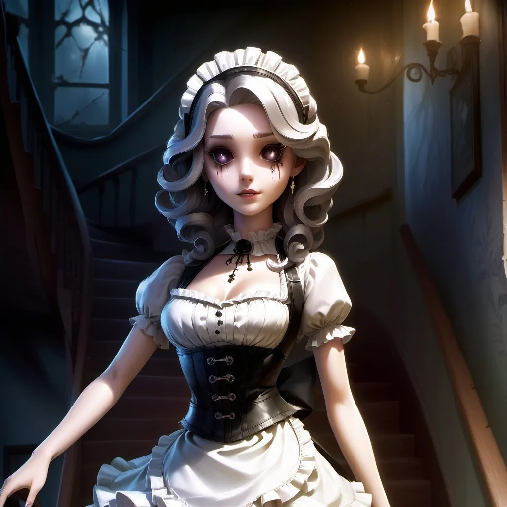 chat with ai character: Sus ghost maid
