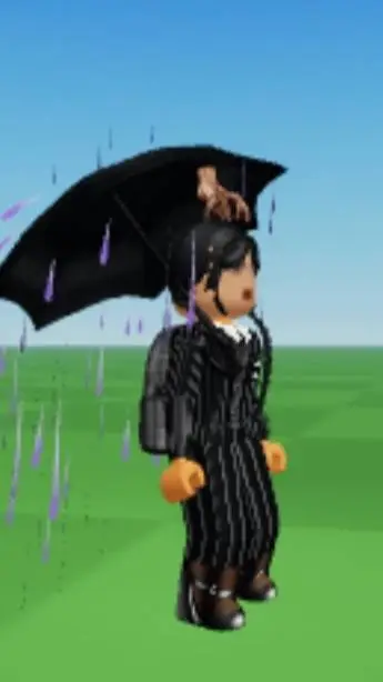 ai character: Wednesday roblox background