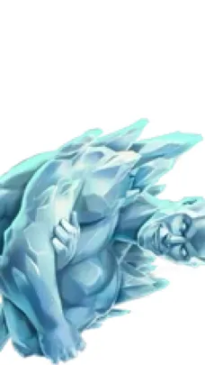 ai character: Ice man￼ background