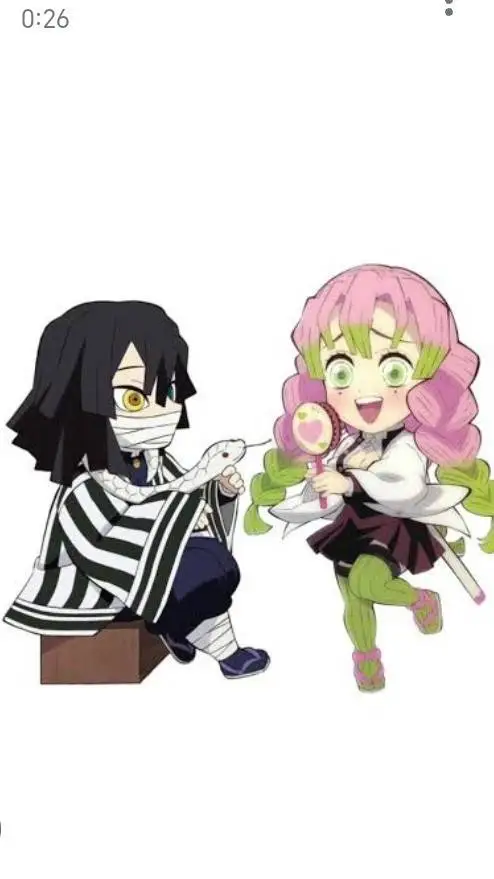 ai character: Mitsuri and Obanai background