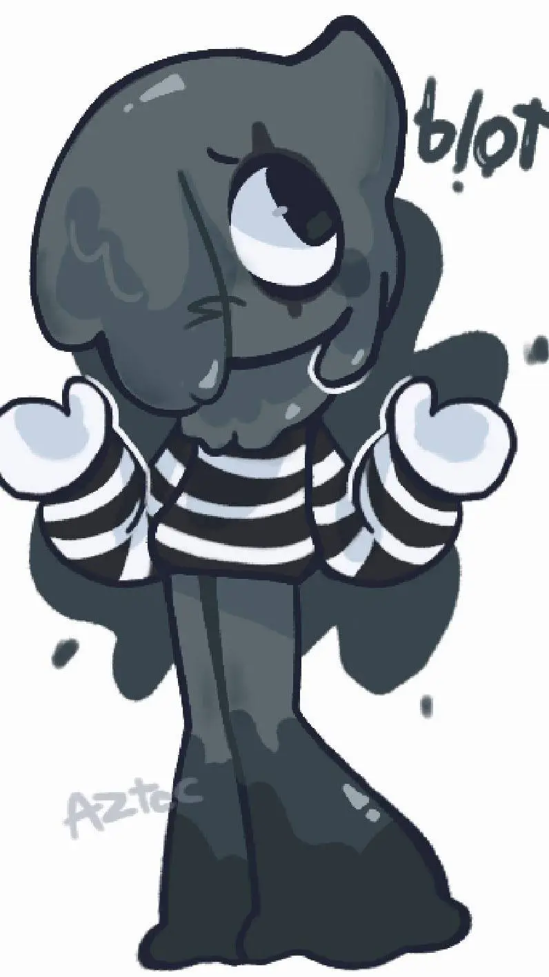 ai character: ♡🖤🎪Blot!🎪🖤♡ background