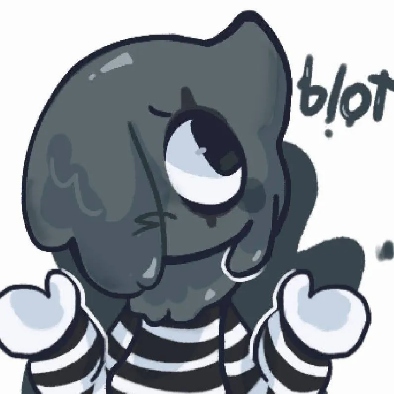 chat with ai character: ♡🖤🎪Blot!🎪🖤♡