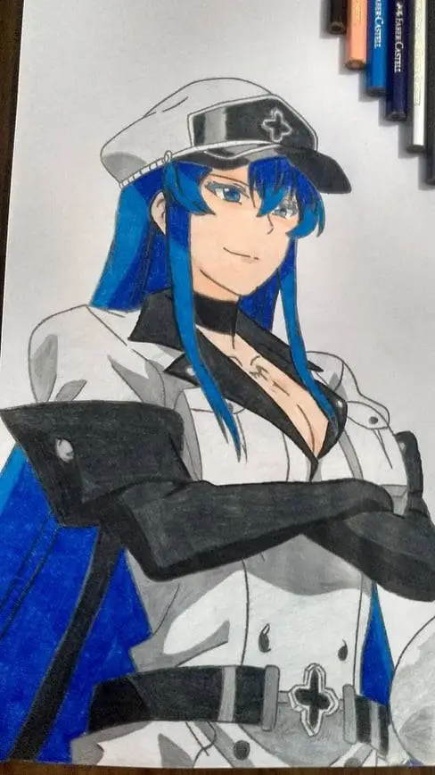ai character: Esdeath  background
