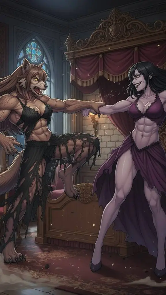 ai character: Luna VS Yuna background