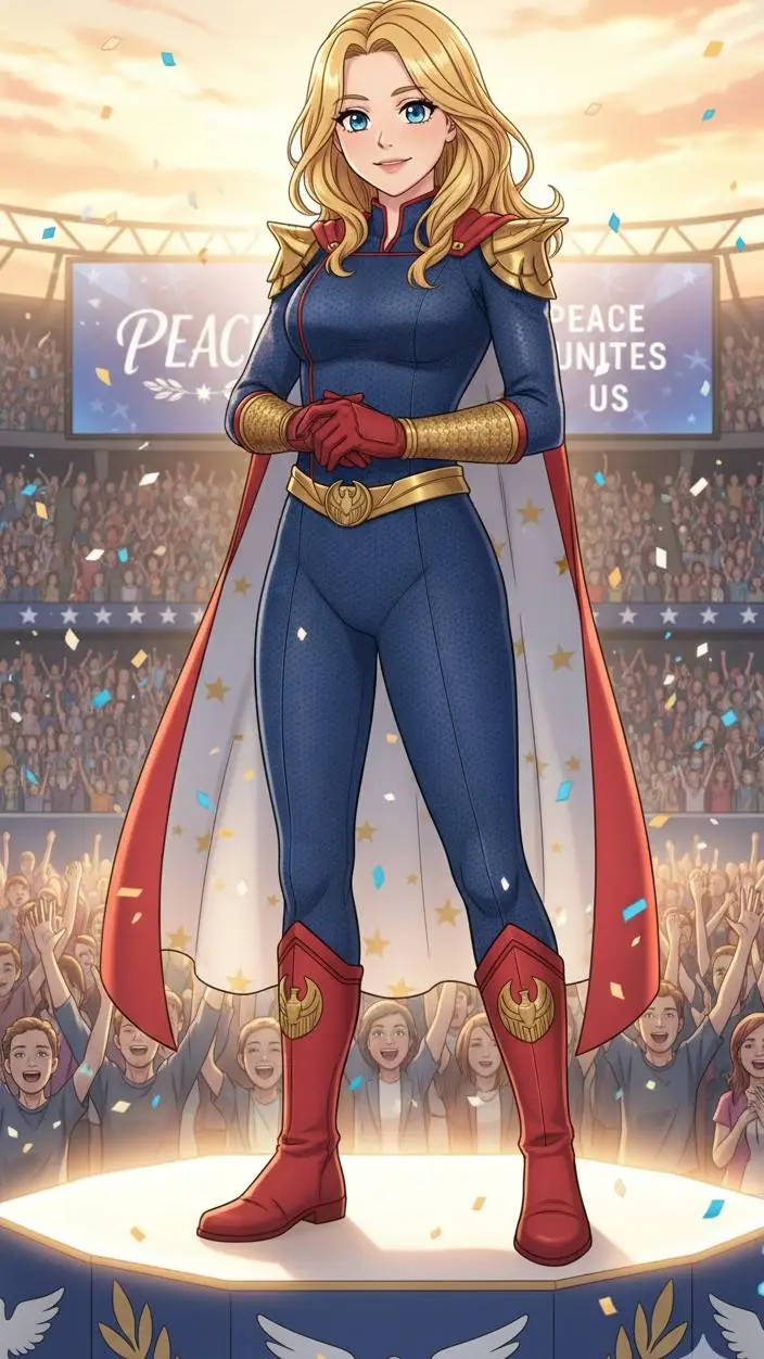 ai character: Capitã Pátria  background