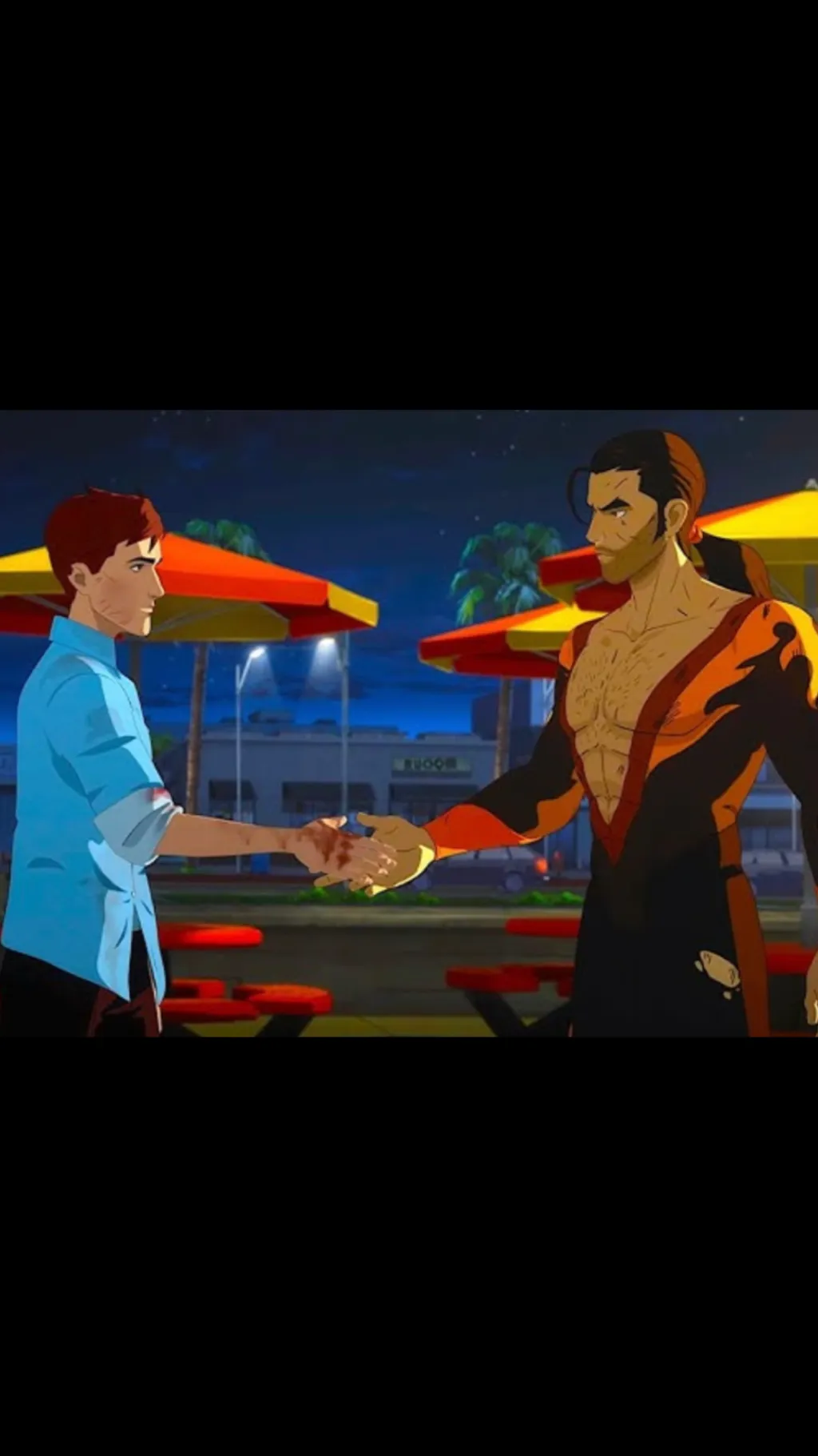 ai character: flambae x Robert  background