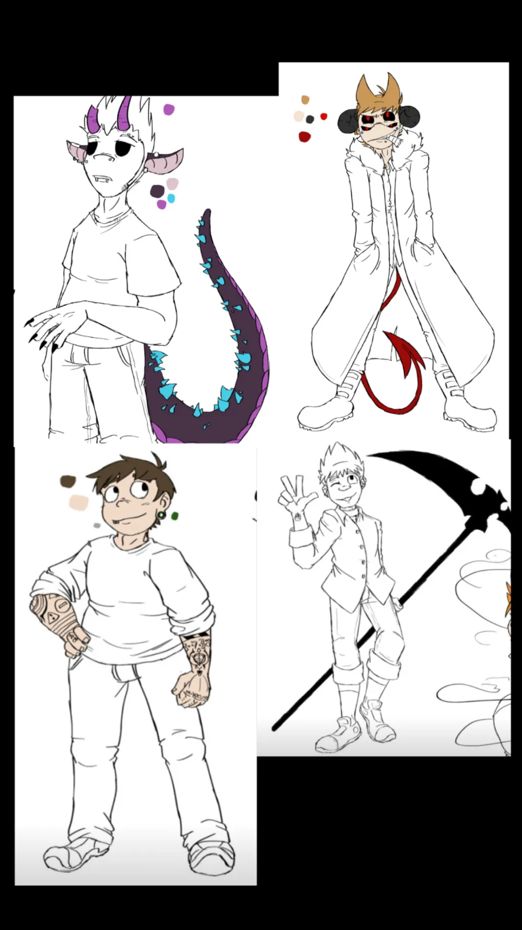 ai character: Eddsworld hybrid background