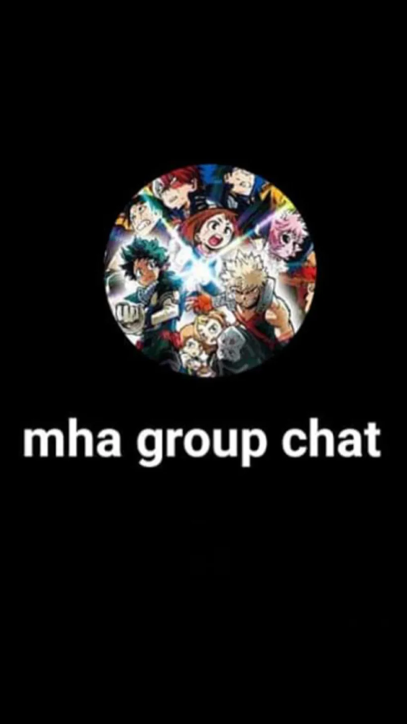 ai character: Mha group chat background