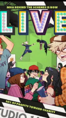 ai character: mha behind scenes background
