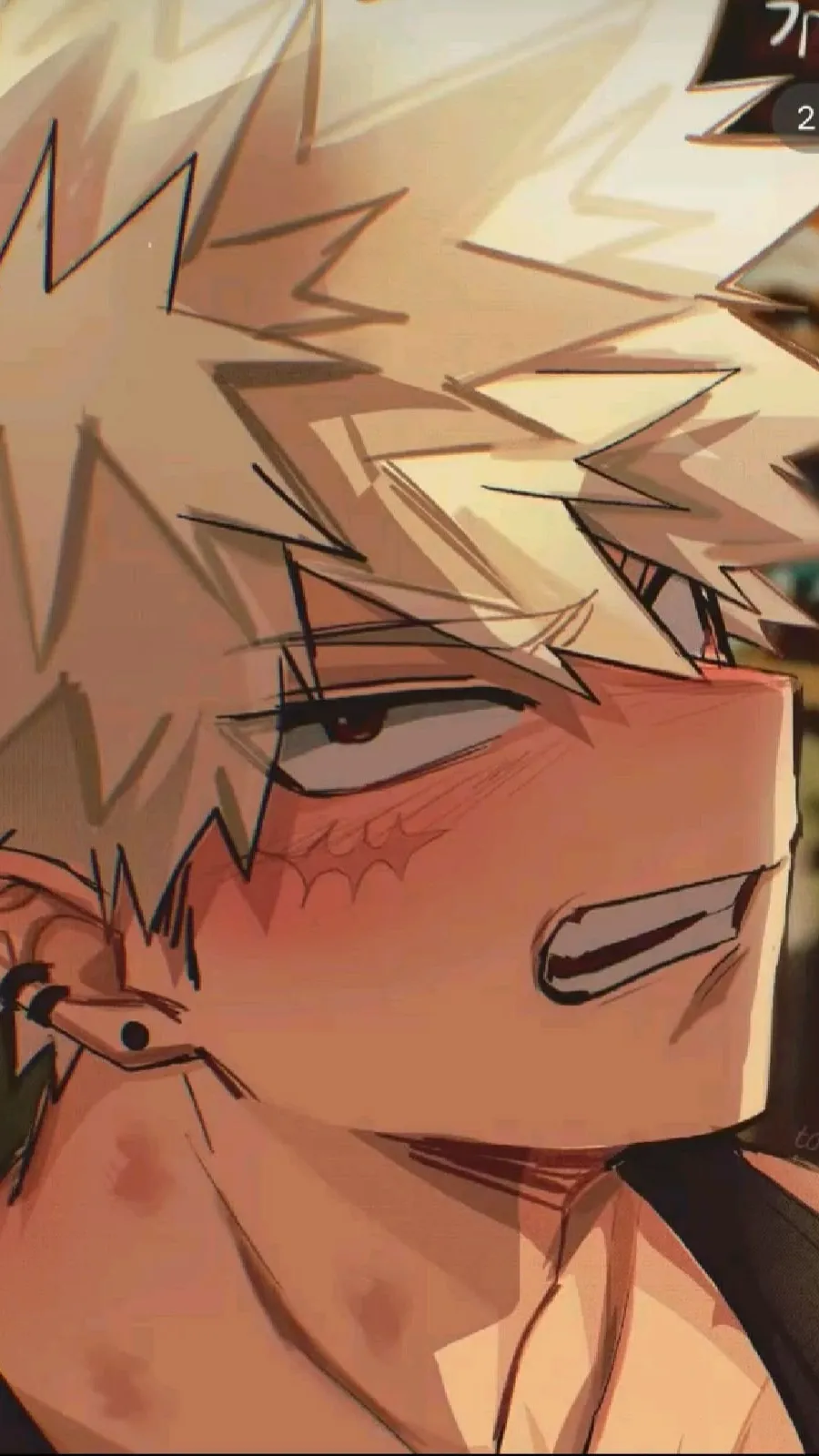 ai character: Bakugo(ftm user) background