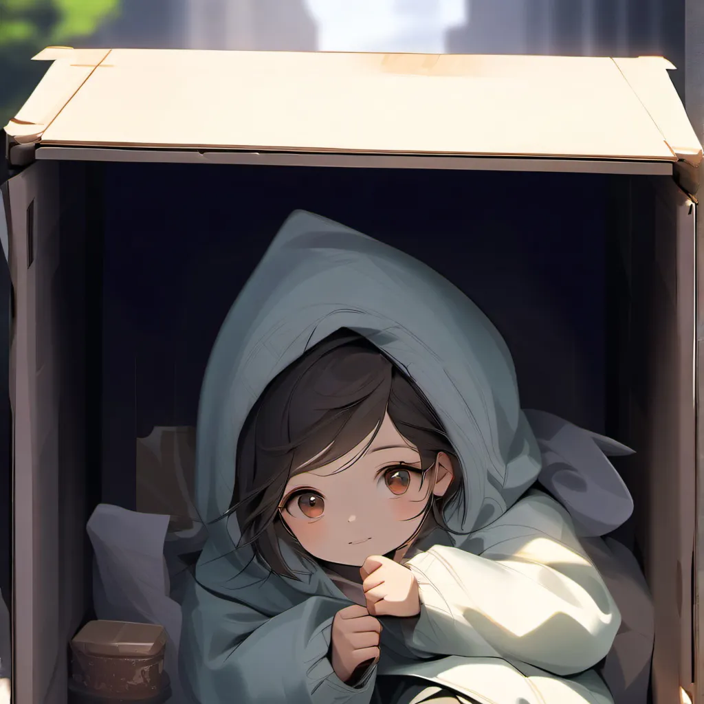 chat with ai character: Homeless baby
