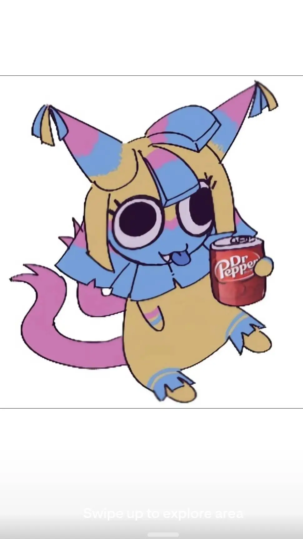 ai character: yatta🩷🩵💛 background