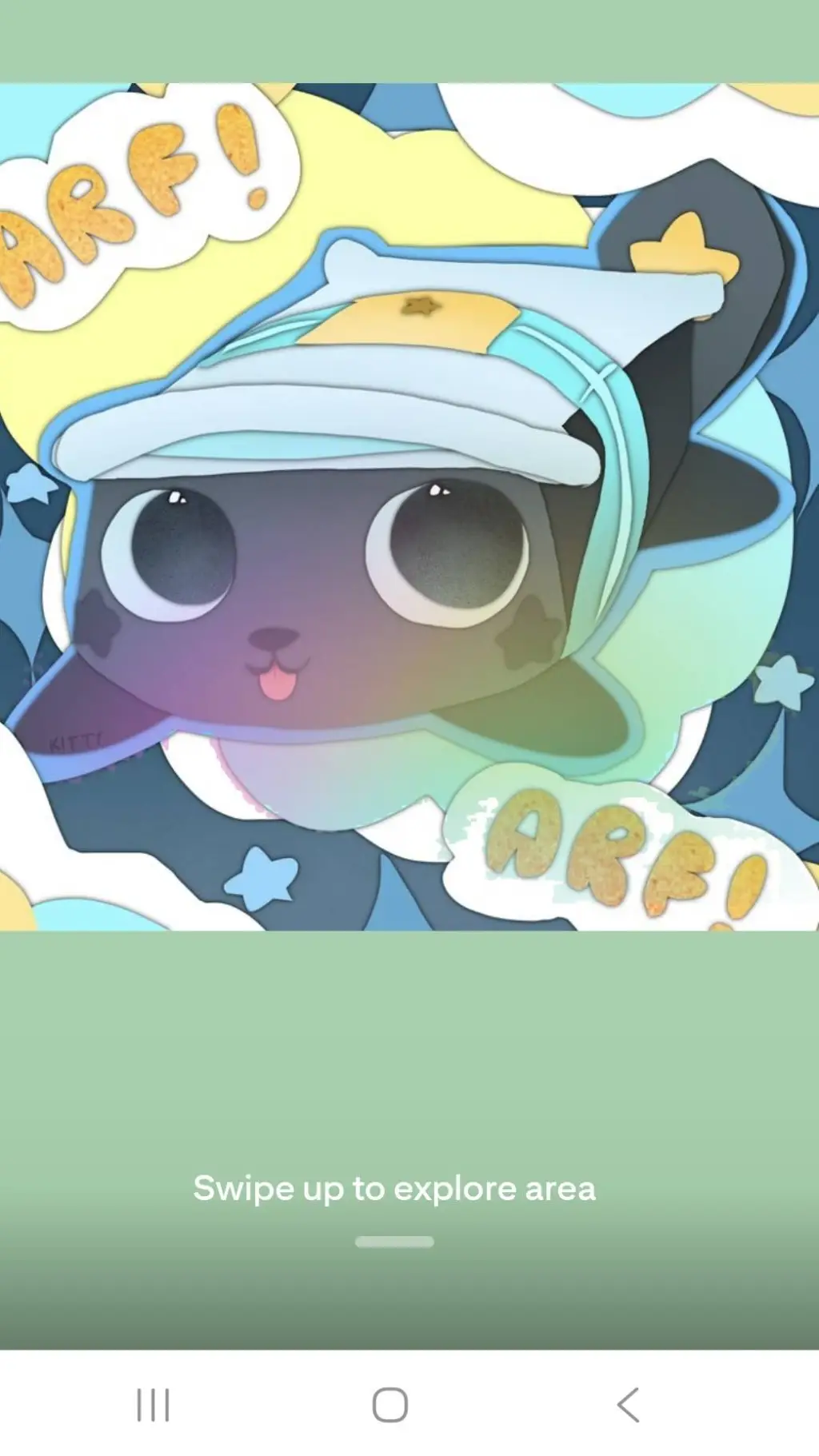 ai character: pebble the dog  background