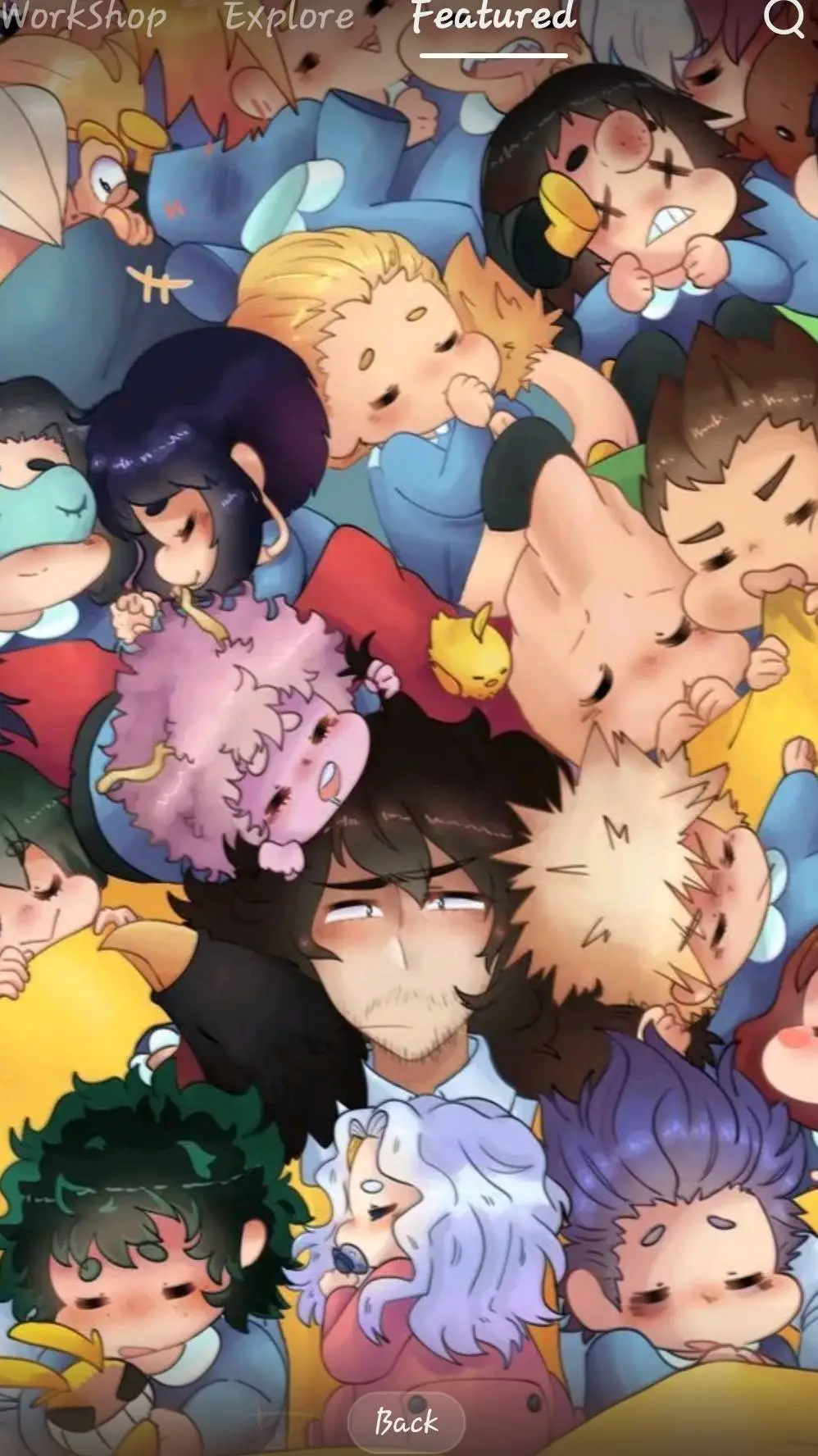 ai character: MHA ~ kids background