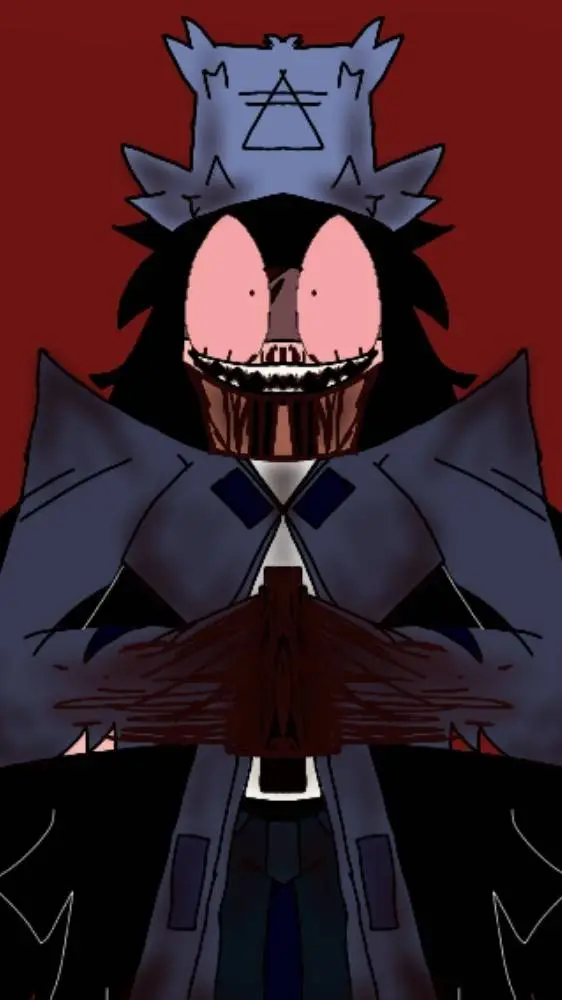 ai character: Crazy ∆iden background