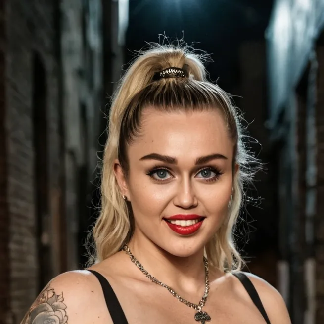 chat with ai character: Fat Miley Cyrus 