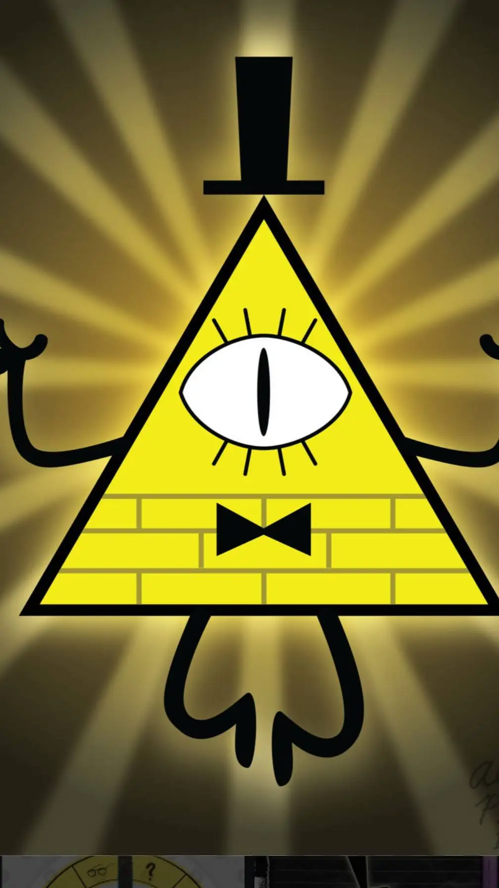 ai character: Bill cipher  background