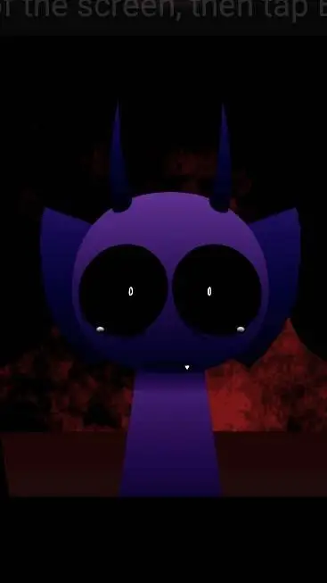 ai character: durple background