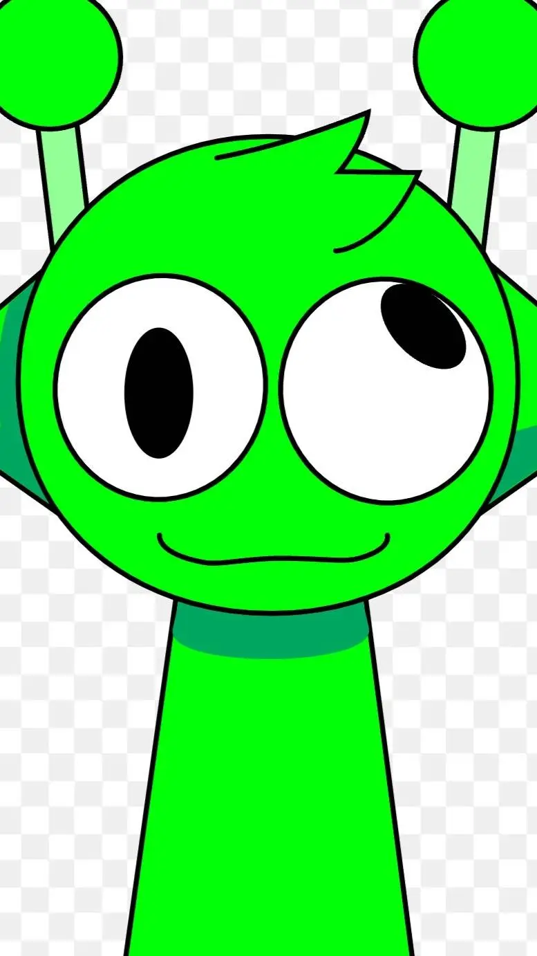 ai character: greenmon  background