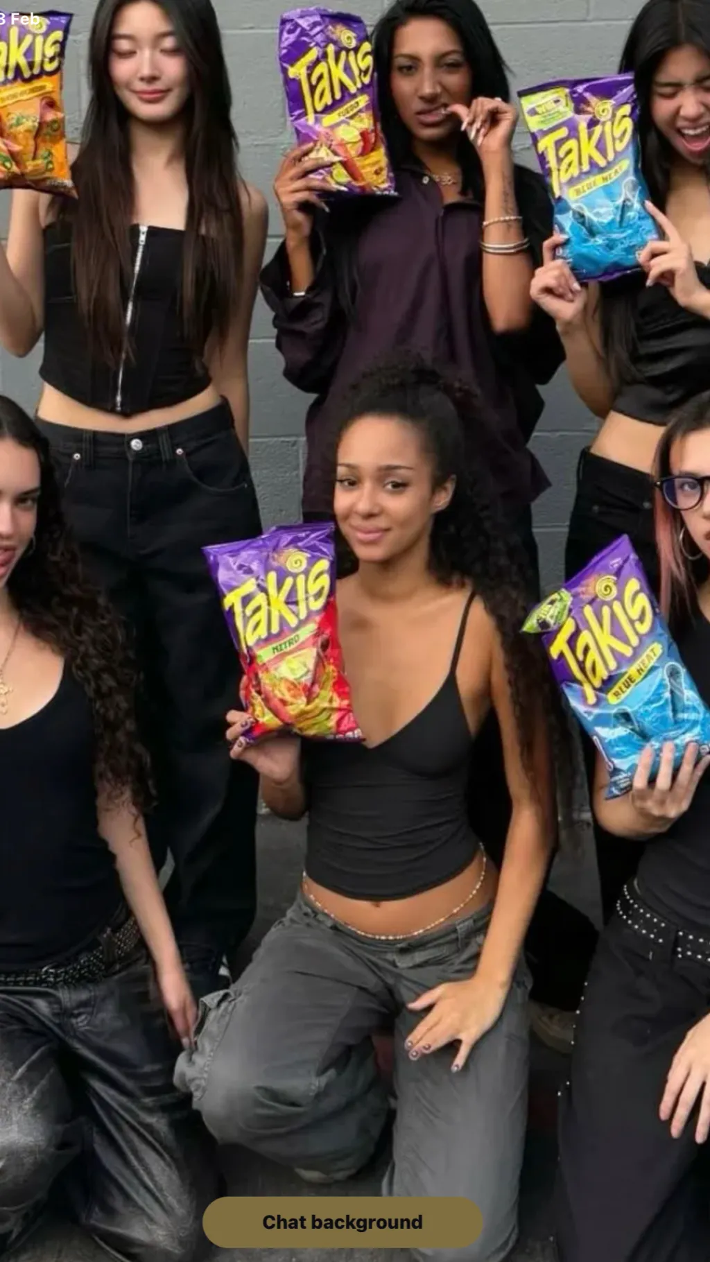 ai character: Katseye dance background