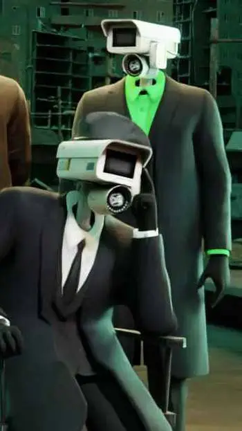 ai character: Director-Cam-Green background