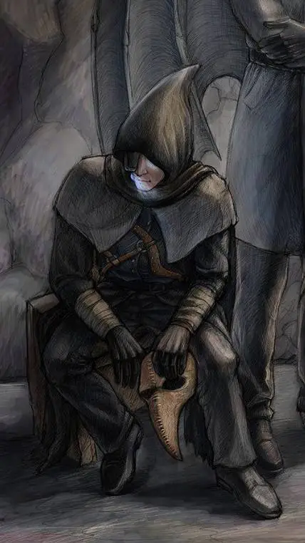 ai character: Plague Doctor background