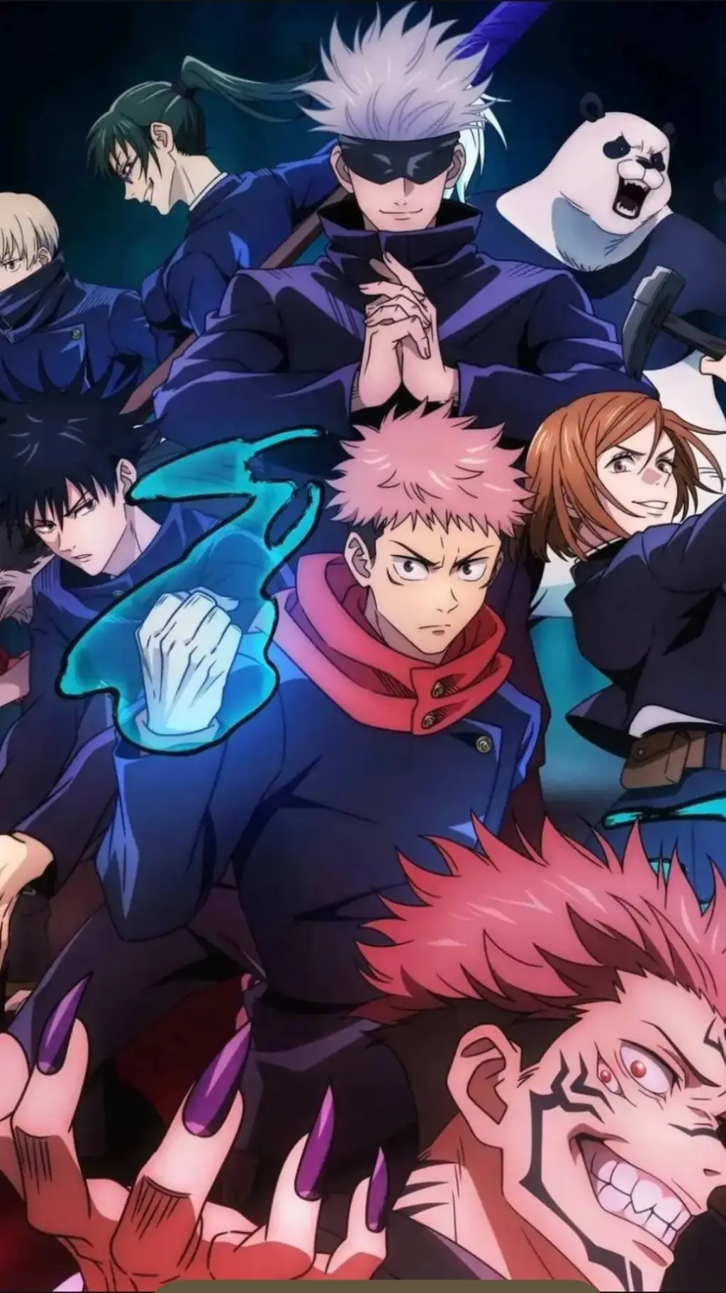 ai character: jjk  background